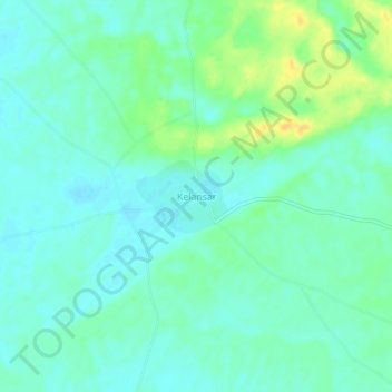 Carte topographique Kelansar, altitude, relief