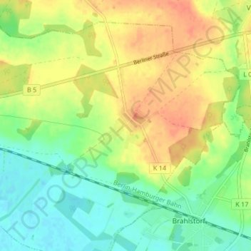Carte topographique Dammereez, altitude, relief