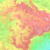 Carte topographique Mandla, altitude, relief