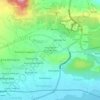 Carte topographique Perumahan Griya Mustika Jati, altitude, relief