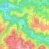Carte topographique Les Cotes, altitude, relief