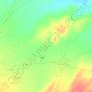 Carte topographique Dağılgan, altitude, relief