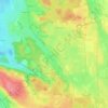 Carte topographique Etting, altitude, relief