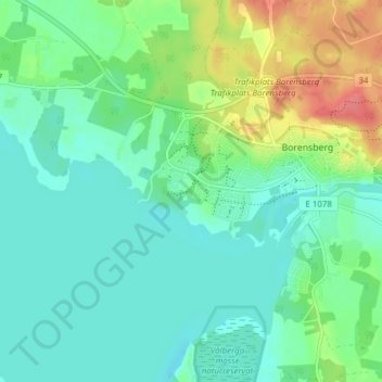 Carte topographique Dansäter, altitude, relief