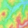 Carte topographique Les Allagoutes, altitude, relief