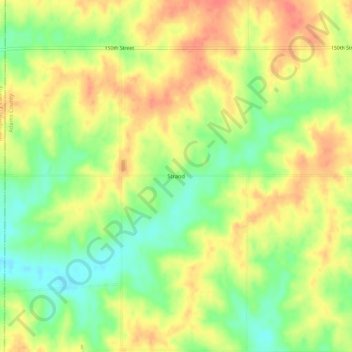 Carte topographique Strand, altitude, relief