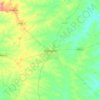 Carte topographique Djougou, altitude, relief