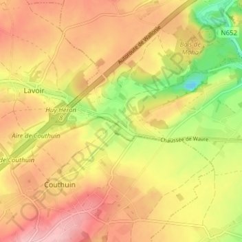 Carte topographique Longpré, altitude, relief