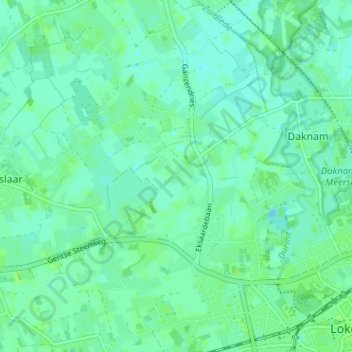 Carte topographique Fortuine, altitude, relief