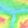 Carte topographique Bielen, altitude, relief