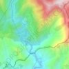 Carte topographique Giastève, altitude, relief