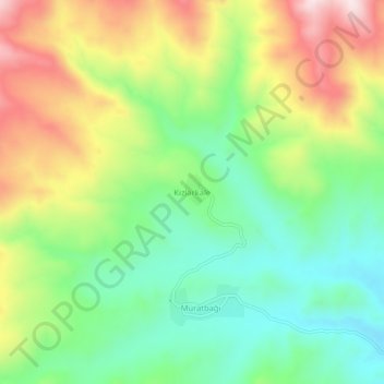 Carte topographique Kızlarkale, altitude, relief