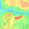 Carte topographique Challeau, altitude, relief