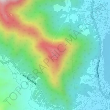 Carte topographique Buntu Salubulo, altitude, relief