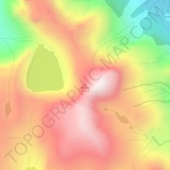 Carte topographique Felden, altitude, relief