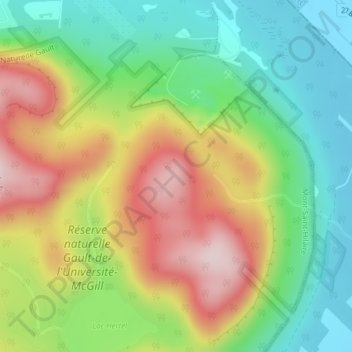 Carte topographique La Quenouillère, altitude, relief