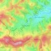 Carte topographique Halbhusten, altitude, relief