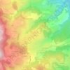 Carte topographique Triols, altitude, relief