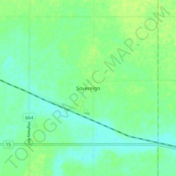 Carte topographique Sovereign, altitude, relief