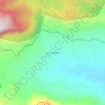 Carte topographique Gattareng, altitude, relief