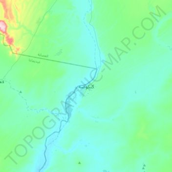Carte topographique Kankossa, altitude, relief