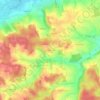 Carte topographique Altenkirchen, altitude, relief