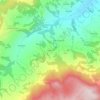 Carte topographique Carignone, altitude, relief