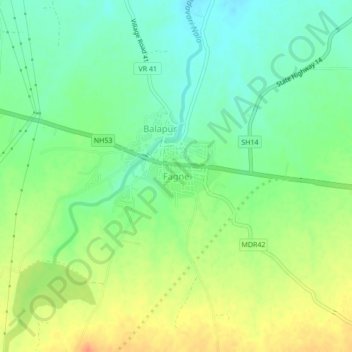 Carte topographique Fagne, altitude, relief