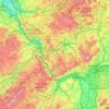 Carte topographique Rhein-Lahn-Kreis, altitude, relief