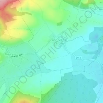 Carte topographique En Champigneule, altitude, relief