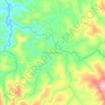Carte topographique Ambohimalaza, altitude, relief
