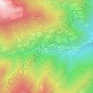 Carte topographique Schalders - Scaleres, altitude, relief