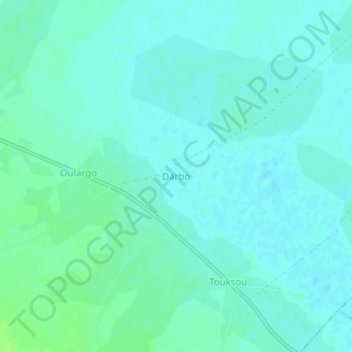 Carte topographique Darbo, altitude, relief