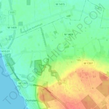 Carte topographique Döshult, altitude, relief