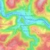 Carte topographique Bergnassau-Scheuern, altitude, relief