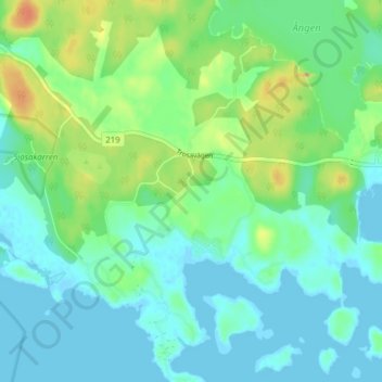 Carte topographique Lappetorp, altitude, relief