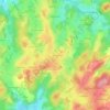 Carte topographique La Prade, altitude, relief