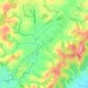 Carte topographique Brookby, altitude, relief