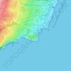 Carte topographique Belvédère des Caraïbes, altitude, relief