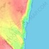 Carte topographique Tricase Porto, altitude, relief