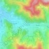Carte topographique Glottertal, altitude, relief
