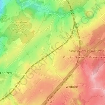 Carte topographique Astenet, altitude, relief