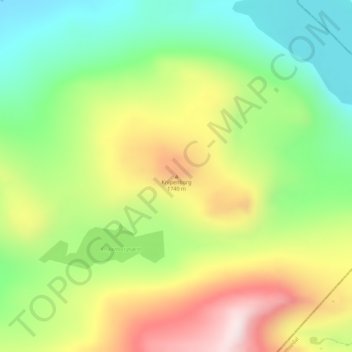 Carte topographique Knipenborg, altitude, relief