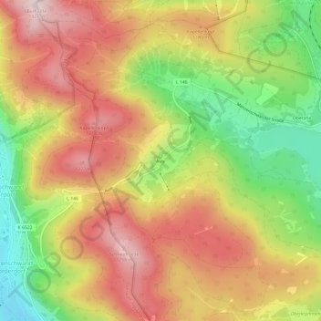 Carte topographique Äule, altitude, relief