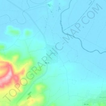 Carte topographique Balat, altitude, relief