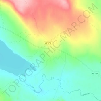 Carte topographique Järvsjö, altitude, relief