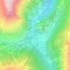 Carte topographique La Thuile, altitude, relief