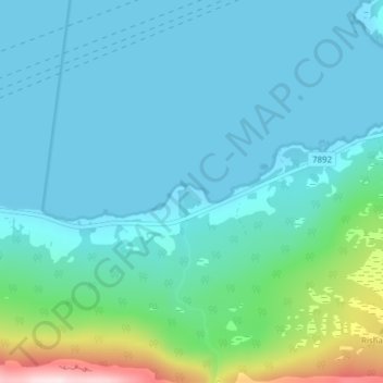 Carte topographique Sagneset, altitude, relief
