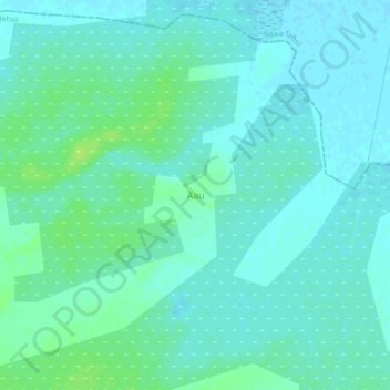 Carte topographique Aau, altitude, relief