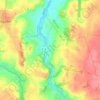 Carte topographique Meinvor, altitude, relief
